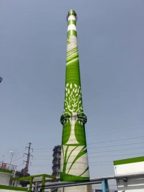 烟囱画画装饰