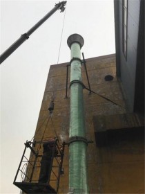 钢烟囱拆除施工