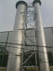 双层不锈钢烟囱新建