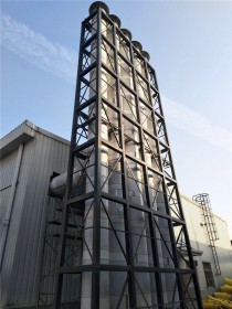 50M不锈钢烟囱安装